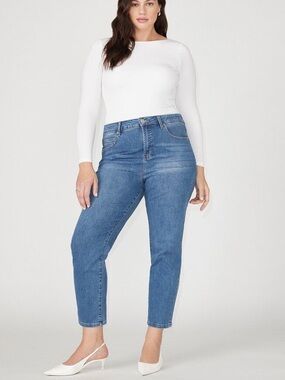 Eloquii The Leigh Super Stretch Slim Leg Jean